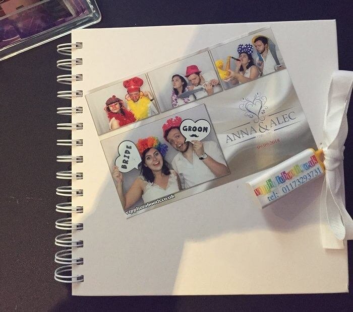 Photo booth guest book